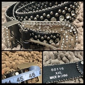 Black / Bling Belt